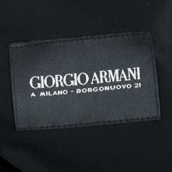Pre Owned Giorgio Armani Black Technical Jacket L