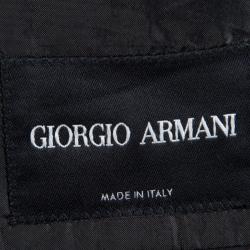 Giorgio Armani Grey Striped Wool Blazer L