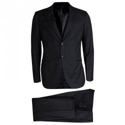 Giorgio Armani Grey Wool Suit L