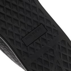 Pre Owned Giuseppe Zanotti Black Crocodile Embossed Leather Frankie Sneakers Size 45