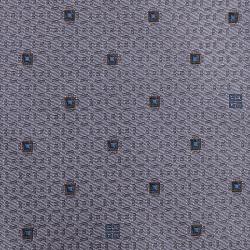 Givenchy Grey Silk Dotted Tie