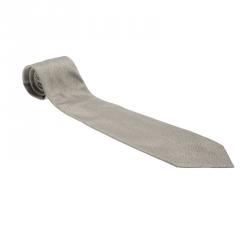 Givenchy Grey Textured Silk Tie