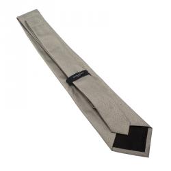 Givenchy Grey Textured Silk Tie