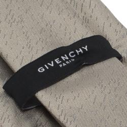 Givenchy Grey Textured Silk Tie
