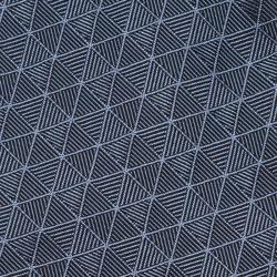 Givenchy Two Tone Blue Textured Triangle Print Silk Tie 