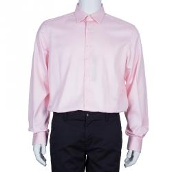 Pre Owned Givenchy Pink Cotton Shirt L