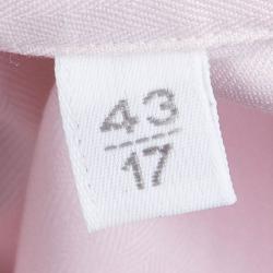 Givenchy Pink Herringbone Cotton Long Sleeve Button Front Shirt L 