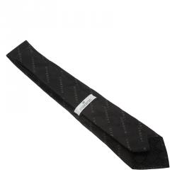 Givenchy Black Logo Silk Tie