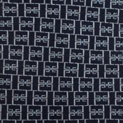 Givenchy Blue and White Printed Silk Tie