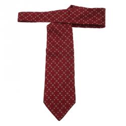 Givenchy Red Logo Silk Tie