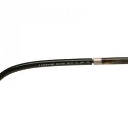 Givenchy Silver and Green SGV 461N Aviator Sunglasses