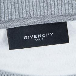 مملوكة مسبقًا سويتشيرت جيفنشي رصاصي رباط مطبوع L