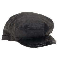 مملوكة مسبقًا Gucci Black Guccissima Cap Size S