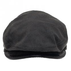 مملوكة مسبقًا Gucci Black Guccissima Cap Size S