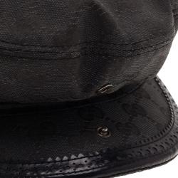 مملوكة مسبقًا Gucci Black Guccissima Cap Size S
