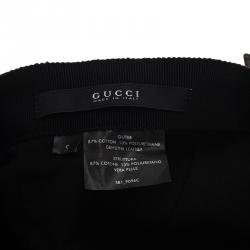مملوكة مسبقًا Gucci Black Guccissima Cap Size S
