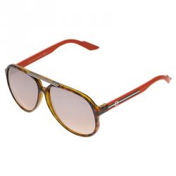 Pre Owned Gucci Tortoise Frame GG1627 Aviators