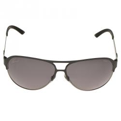 Pre Owned Gucci Black GG4233 Half Rimmed Aviators