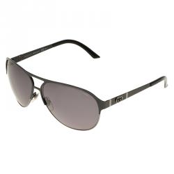 Pre Owned Gucci Black GG4233 Half Rimmed Aviators