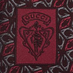 Pre Owned ربطة عنق غوتشي حرير مغزول مونوغرامي G موردة ثلاثية اللون