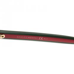 مملوكة مسبقًا Gucci Black GG 3535/S Web Rectangle Sunglasses