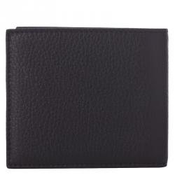 Gucci Black Pebbled Leather Bi-Fold Wallet