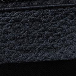 Gucci Black GG Nylon Weekender Travel Bag