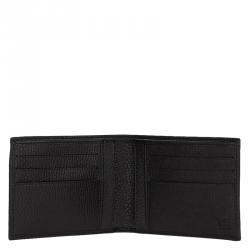 Gucci Black Pebbled Leather Bi-Fold Wallet