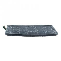 Pre Owned Gucci Black Guccissima Canvas and Leather Blackberry Case