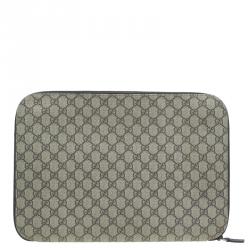 Pre Owned Gucci Beige GG Supreme Canvas Portfolio