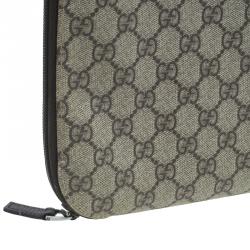 Pre Owned Gucci Beige GG Supreme Canvas Portfolio