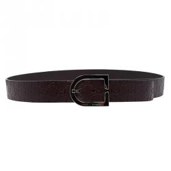 Pre Owned Gucci Brown Guccissima Leather D Buckle Belt Size 100 CM