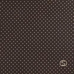 مملوكة مسبقًا Gucci Brown Polka Dot Silk Tie