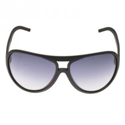 Pre Owned نظارة شمسية أفياتورزغوتشي GG16391 سوداء