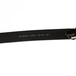 Pre Owned نظارة شمسية أفياتورزغوتشي GG16391 سوداء