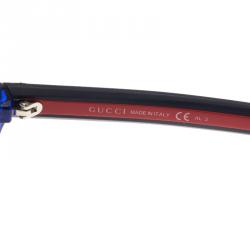 مملوكة مسبقًا نظارة شمسية وايفارير غوتشي GG1013 مزينة رزقاء