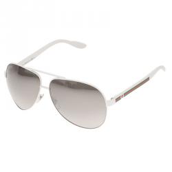 Gucci White GG 1951/S Aviator Sunglasses