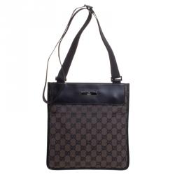 Gucci Dark Brown GG Canvas Crossbody Bag
