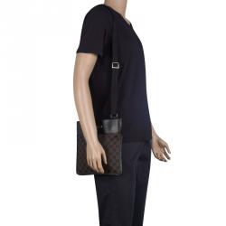 Gucci Dark Brown GG Canvas Crossbody Bag