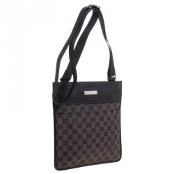 Gucci Dark Brown GG Canvas Crossbody Bag