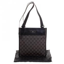 Gucci Dark Brown GG Canvas Crossbody Bag