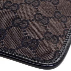 Gucci Dark Brown GG Canvas Crossbody Bag