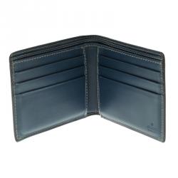 Gucci Blue Guccissima Leather Bifold Wallet