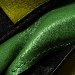 Pre Owned Gucci Metallic Black Micro Guccissima Leather Bifold Wallet