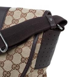 Gucci Beige/Ebony GG Canvas Messenger Bag