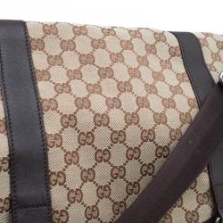 Gucci Beige/Ebony GG Canvas Messenger Bag