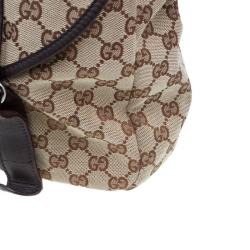 Gucci Beige/Ebony GG Canvas Messenger Bag