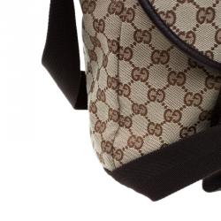 Gucci Beige/Ebony GG Canvas Messenger Bag