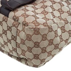 Gucci Beige/Ebony GG Canvas Messenger Bag