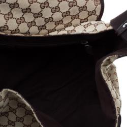 Gucci Beige/Ebony GG Canvas Messenger Bag